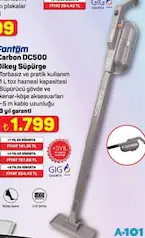 FANTOM CARBON DC500 DİKEY SÜPÜRGE